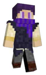 cashmere and steel gray Minecraft skin — Classic model — first worn by MrBaseballBat
