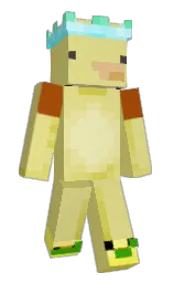 black and putty Minecraft skin — Classic model — first worn by ikspeel