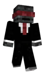 Schubertt69's Minecraft skin wearing the Menace cape