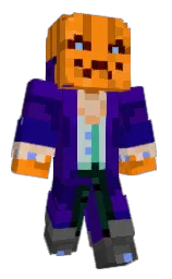Derp1546's Minecraft skin wearing the Purple Heart cape