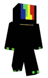black and thunderbird Minecraft skin — Classic model