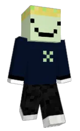 black pearl and beryl green Minecraft skin — Classic model