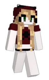rose white and linen Minecraft skin — Slim model