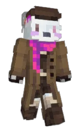 yellow metal and english walnut Minecraft skin — Slim model — first worn by Ebonyy_