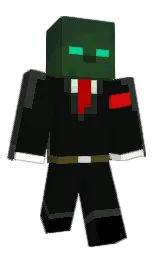 log cabin and heavy metal Minecraft skin — Classic model