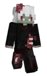 silver and alabaster Minecraft skin — Slim model