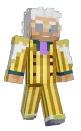 porcelain and iron Minecraft skin — Classic model — first worn by Liptonwizard
