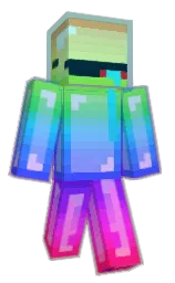 dodger blue and green yellow Minecraft skin — Classic model — first worn by As512