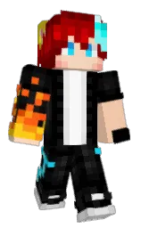 black and cod gray Minecraft skin — Classic model — first worn by wxiaoya