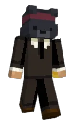 cocoa brown and black Minecraft skin — Slim model