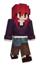 livid brown and claret Minecraft skin — Slim model — first worn by 6jomama9