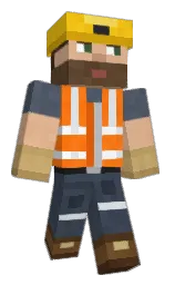 shuttle gray and river bed Minecraft skin — Classic model — first worn by real_satoshi
