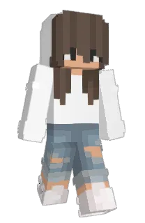 Front of Donnrine's skin