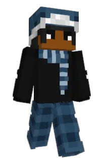 Front of blutuber's skin