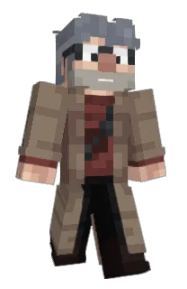 Front of Bluffii's skin