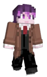 leather and black Minecraft skin — Classic model — first worn by Wojobart