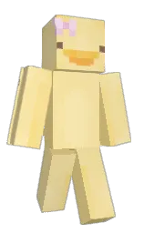peach yellow and cherokee Minecraft skin — Slim model — first worn by moopyj10