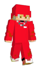 torch red and old gold Minecraft skin — Slim model
