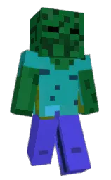 black and eastern blue Minecraft skin — Slim model