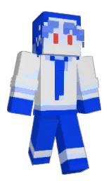 black and mercury Minecraft skin — Classic model — first worn by lzcrystal
