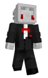 silver and nobel Minecraft skin — Slim model — first worn by Nuke_Y