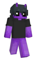 black and heavy metal Minecraft skin — Slim model — first worn by 99gr