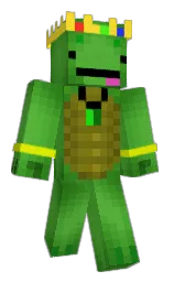 apple and forest green Minecraft skin — Classic model