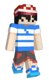 dodger blue and white Minecraft skin — Slim model — first worn by juniorkrl
