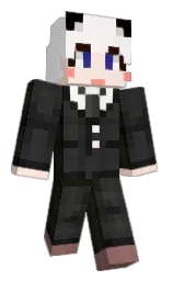 zircon and white Minecraft skin — Classic model