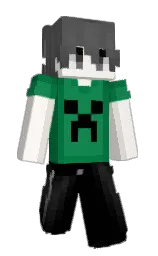 black and fantasy Minecraft skin — Slim model — first worn by udmeister