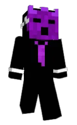Mtxp06's Minecraft skin wearing the Purple Heart cape