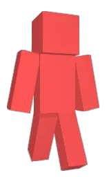persimmon and black Minecraft skin — Slim model