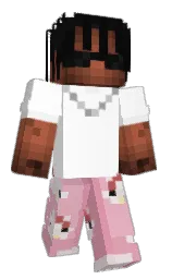 1Dyazz's Minecraft skin wearing the Aurora cape