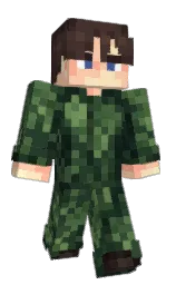 green kelp and romantic Minecraft skin — Classic model