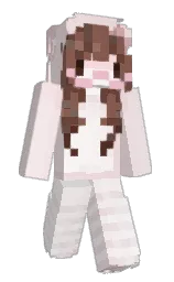 dawn pink and pot pourri Minecraft skin — Slim model — first worn by catopolis333