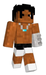 white and cod gray Minecraft skin — Classic model — first worn by Wxvvy