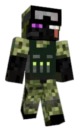 ThunderGuns3's Minecraft skin wearing the Aurora cape