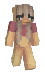 Alberne's Minecraft skin wearing the Pan cape