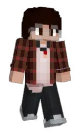 metallic bronze and nero Minecraft skin — Slim model — first worn by EwYouStink