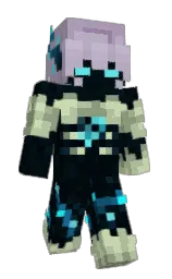 blue charcoal and black pearl Minecraft skin — Slim model — first worn by AlySosoo