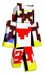 white and heath Minecraft skin — Classic model