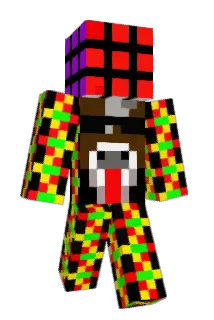 7x9 Minecraft avatar full body