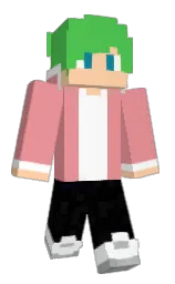sea pink and black Minecraft skin — Classic model