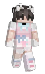 AryaILY's Minecraft skin wearing the Purple Heart cape