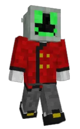 cod gray and silver Minecraft skin — Slim model — first worn by Facade2358