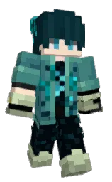 Nier_Astro's Minecraft skin wearing the Twisted cape