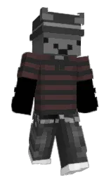 black and mine shaft Minecraft skin — Slim model