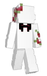 white and hippie pink Minecraft skin — Slim model