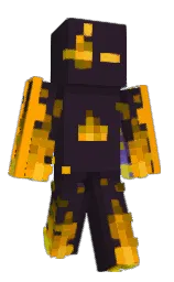 thunder and web orange Minecraft skin — Slim model