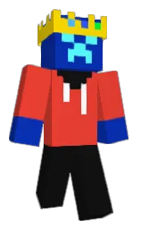 cinnabar and international klein blue Minecraft skin — Classic model — first worn by Afz3880